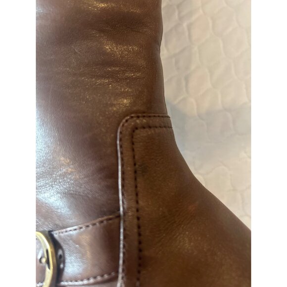 Ariat Women’s 11B Tall Brown Leather Riding Boots Buckle Equestrian 53021 - Picture 9 of 13